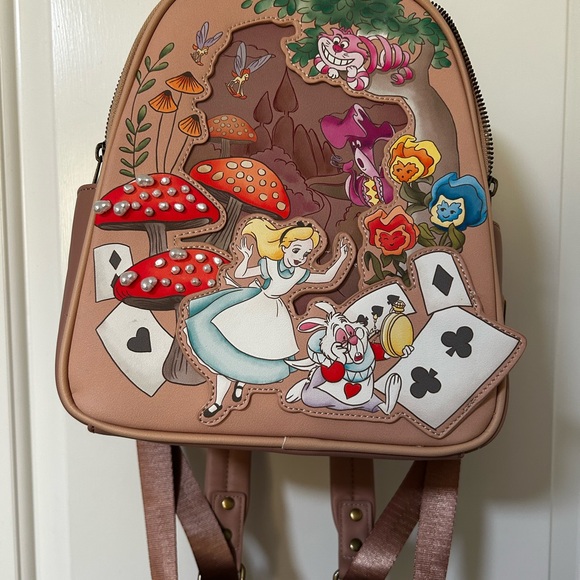 Loungefly x Disney Alice in Wonderland Mini Backpack - Picture 2 of 8